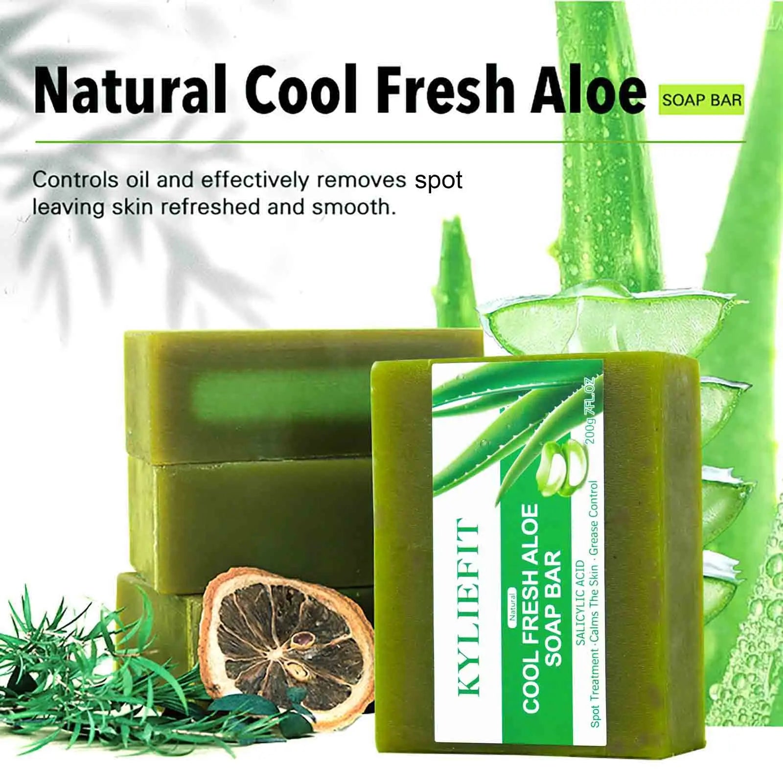Revitalize Your Skin with Our All-Natural Aloe Vera Soap Bar - Brighten, Hydrate and Fight Acne!