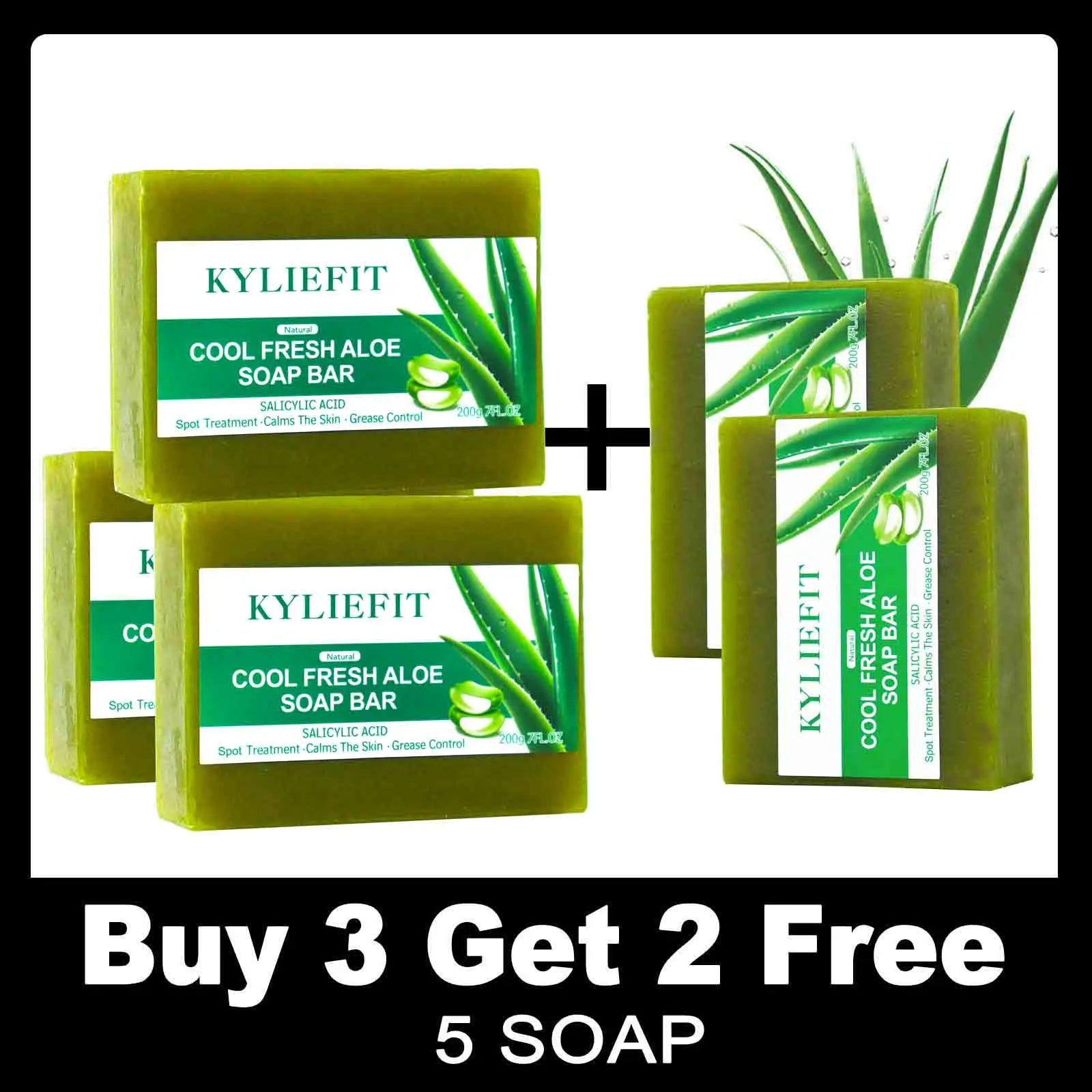 Revitalize Your Skin with Our All-Natural Aloe Vera Soap Bar - Brighten, Hydrate and Fight Acne!
