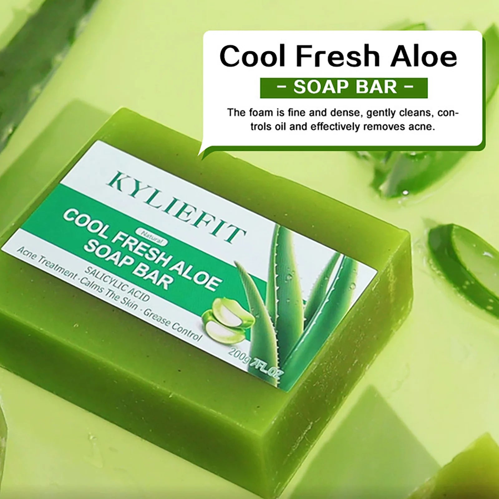 Revitalize Your Skin with Our All-Natural Aloe Vera Soap Bar - Brighten, Hydrate and Fight Acne!