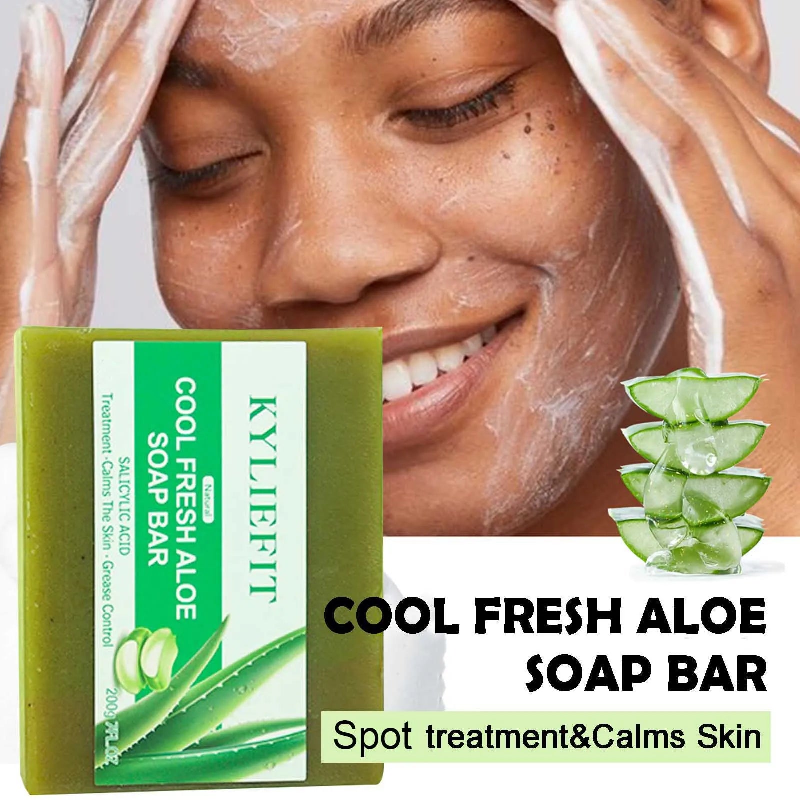 Revitalize Your Skin with Our All-Natural Aloe Vera Soap Bar - Brighten, Hydrate and Fight Acne!
